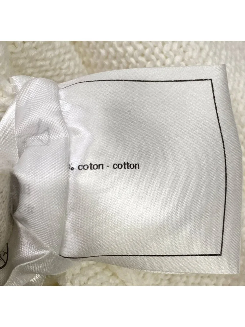 Chanel Long Sleeve Sweater 34 S White Cotton
